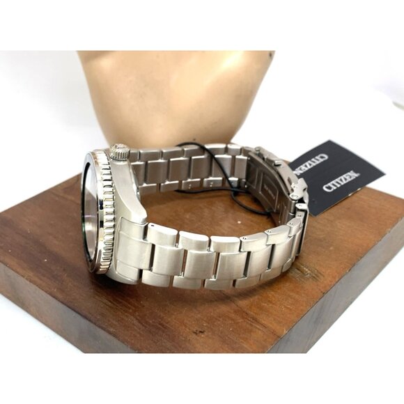 Citizen Men's Watch NY0121-50X Promaster Automatic Diver Green Dial Steel 41mm - Picture 10 of 15